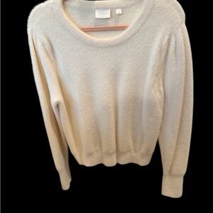 Cyrus Soft Cream Crew Neck Sweater